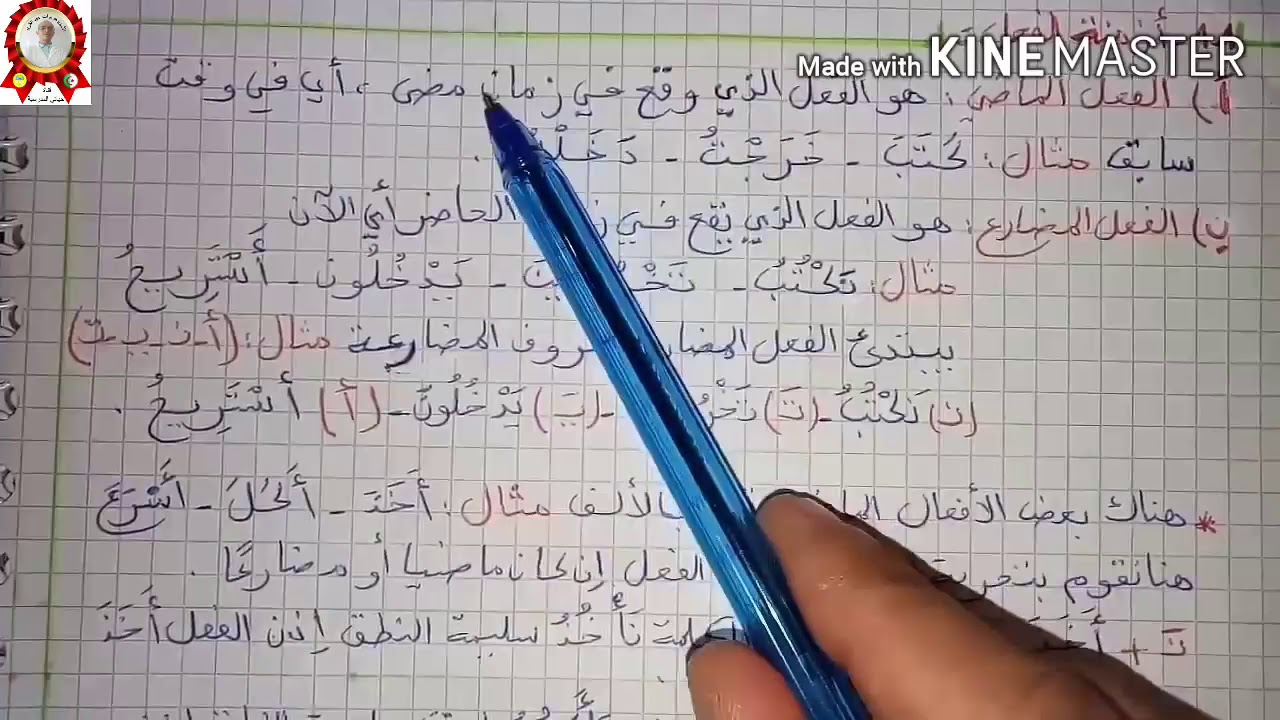 الجزء الاول من الملخص الشامل للغة العربية للسنة الرابعة للفصل الاول