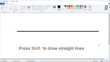 How to Draw Straight Line in Paint