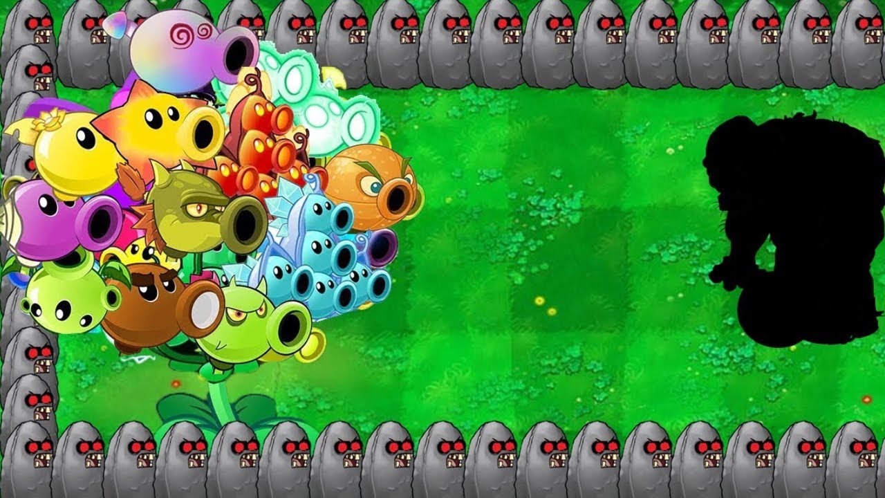 AlL Pea PVZ vs Gargantuar Dr.Zomboss | Plants vs Zombies Hack - YouTube