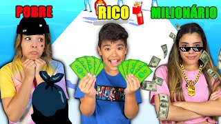 POBRE VS RICO VS MILIONÁRIO!!! - (RUN RICH 3D)