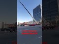 Crane setup on Ventura Blvd CA