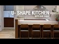 W110_U shape kitchen with bar table