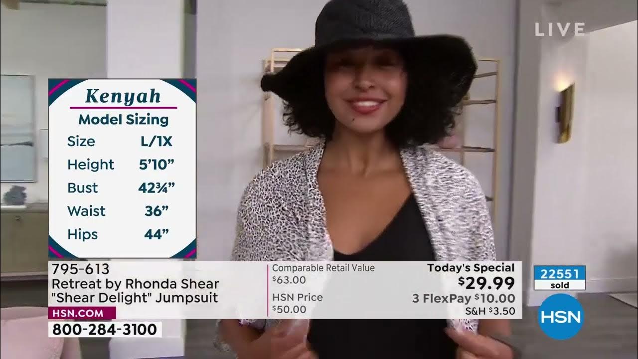 Retreat by Rhonda Shear "Shear Delight" Jumpsuit YouTube