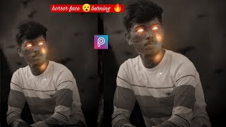 Horror Face Burning 🔥Realistic || Concept Photo Editing Tutorial in PicsArt screenshot 5