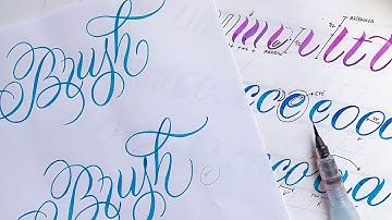 Intro to Pentel Aquash Water Brush Calligraphy