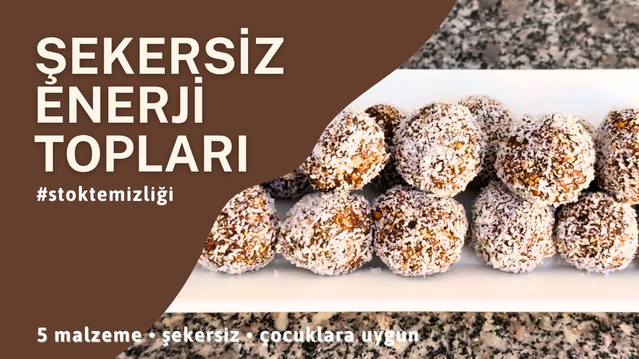 Şekersiz Enerji Topları | Kuru İncirle Rafine Şekersiz Pratik Tarif 🍬 (Stok Temizliği #2)