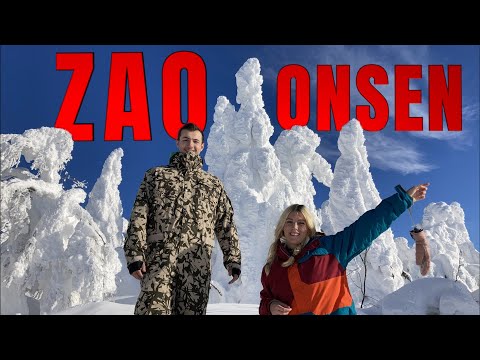 ZAO ONSEN | Skiing with snow monsters in a traditional Japanese hot spring town - 蔵王温泉 [日本語字幕ある]