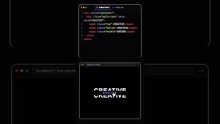 ✂️ Split Text Hover Effect Using Pure CSS 🔥 #shorts