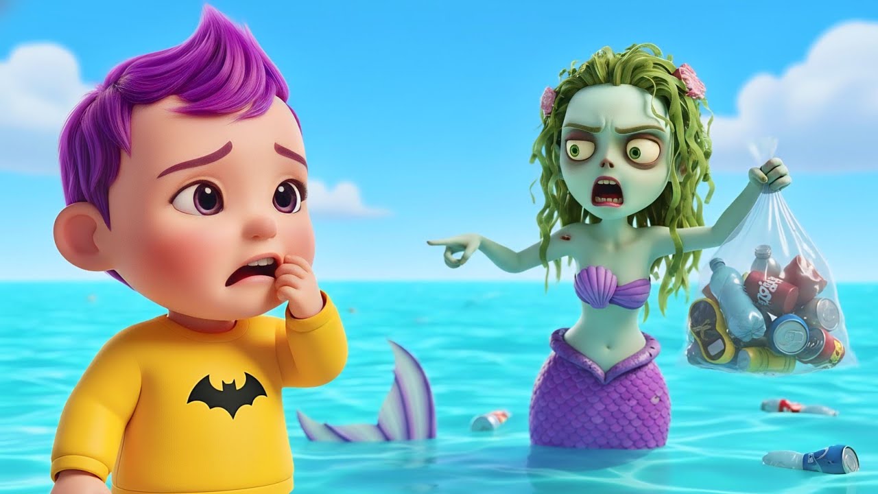 Don't Throw Trash in Ocean Baby John | Sea Monsters Songs | Halloween Songs For Kids | MaMa Tv