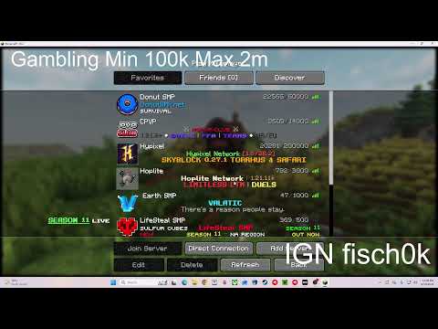 DONUTSMP GAMBLING 600M PER BASE