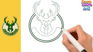 How To Draw Milwaukee Bucks Logo Step By Step
