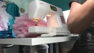 Sewing on net - tutu