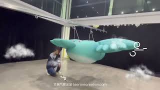 Inflatable bird model for stage decoration