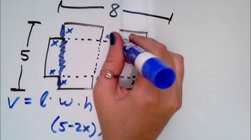 Using a graphing calculator to solve a word problem involving local extremum of a polynomial functio