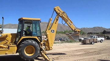 Backhoe start up procedures