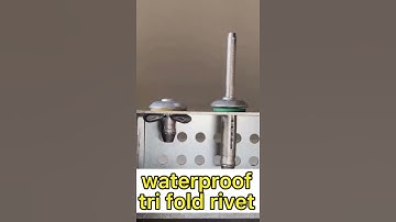 Waterproof tri fold rivet