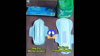 Modicare Freedom Sanitary Napkins v/s Out side Market product Demo 😱😱😱 #modicare #modicareproducts screenshot 1