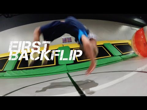 5 yr old learns to do Backflips