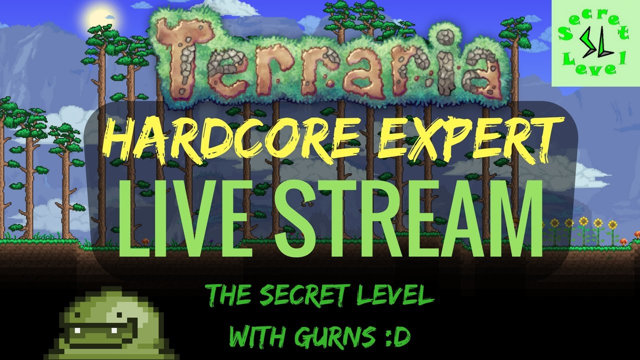 Terraria HARDCORE EXPERT Live Stream | Part 19 Hardmode Begins! - YouTube