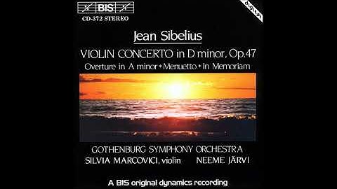 Jean Sibelius : Menuetto for orchestra JS 127 (1894)