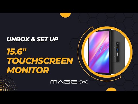 Unboxing & Setup of 15.6 Portable Touchscreen Monitor | Full 360° Review & Laptop Connection