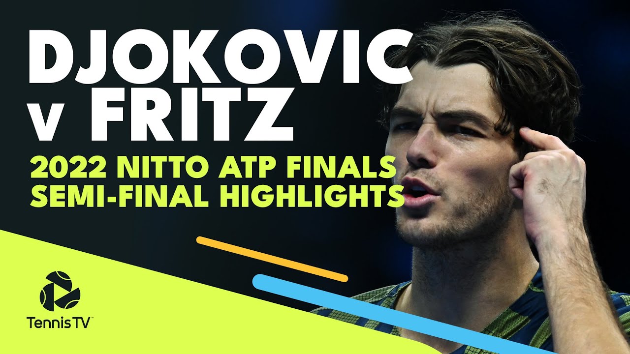 Melhores momentos Novak Djokovic x Taylor Fritz pelo ATP Finals (2-0)