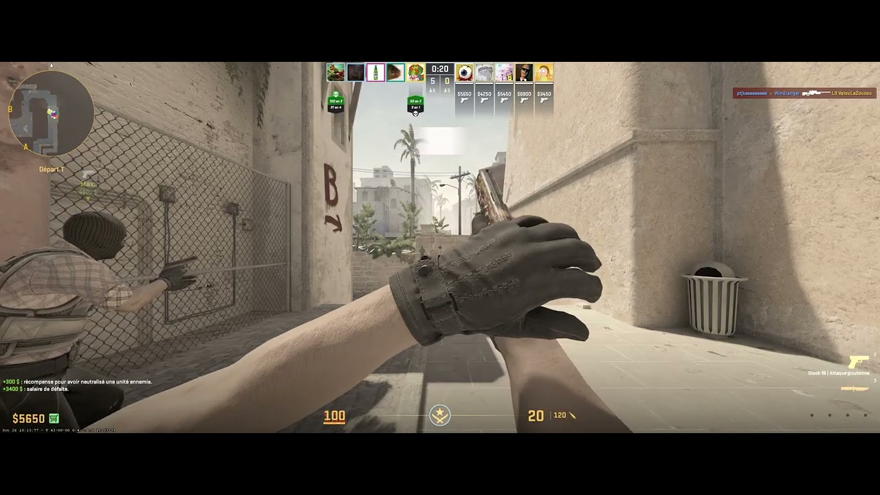 Counter strike 2 Mirage encore avec Gabin - YouTube