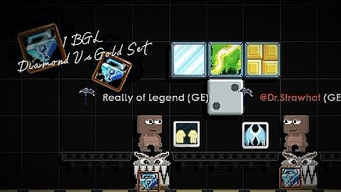 1 BGL Diamond Vs Gold Set! | Growtopia ft. Really GT