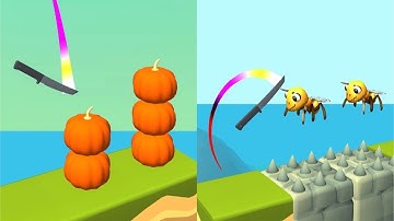 Knife Jump! Very Satisfying And Relaxing ASMR Slicing Game