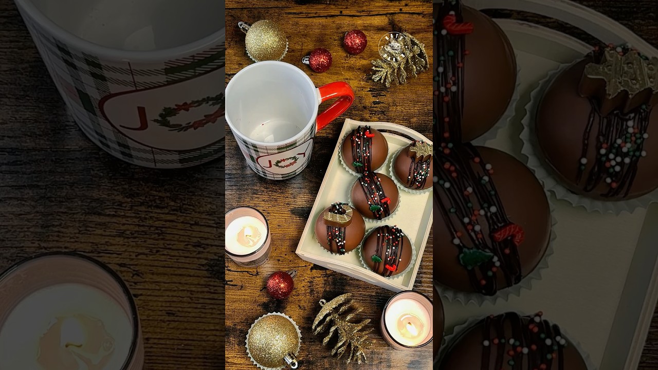 Mini Hot Chocolate Bombs! 🎄 