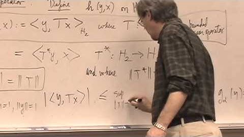 Functional Analysis - Lecture 15 - UCCS MathOnline