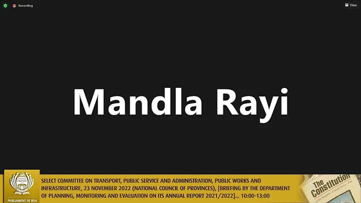 Select Committee on Transport, Public Service and Administration, Public Works and Infrastructure…