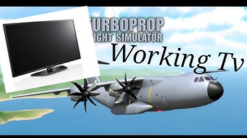 A working TV in turboprop.