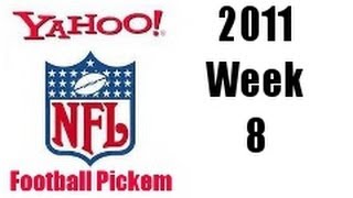 NFL week 8 picks 2011 - 2012 season pickem predictions carson palmer tim tebow