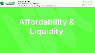 Why Smart Investors Choose Silver ETFs | StockRhino Insights