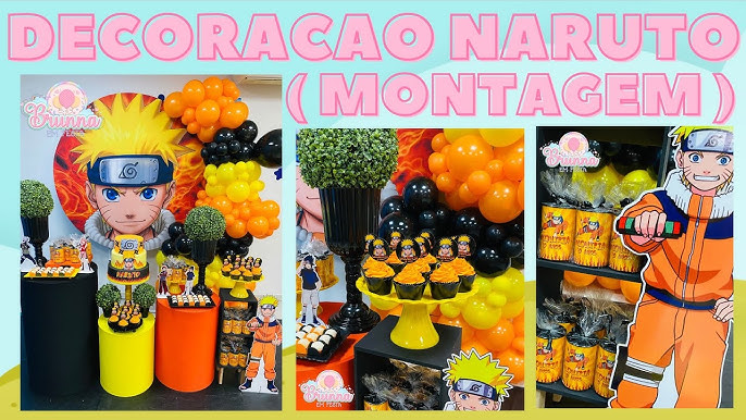 Topo de Bolo Naruto - Fazendo a Nossa Festa