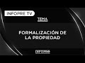 INFOPRE - Formalización de la propiedad