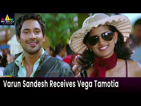 Varun Sandesh Receives Vega Tamotia | Happy Happy Ga | Telugu Movie Scenes @SriBalajiMovies - SRIBALAJIMOVIES