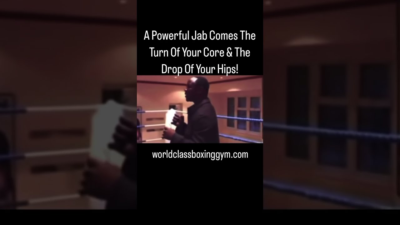 The Jab Is Not A Push To Front Leg It S Turn Of CORE And DROP OF THE HIP Boxing
