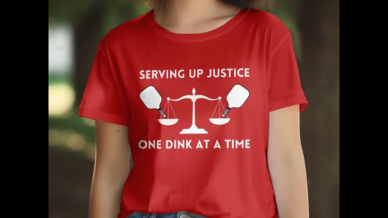 Funny Pickleball T-Shirt, Serving Up Justice T-Shirt, Hoodie, Sweatshirt, Black Glossy Mug, Tote Bag