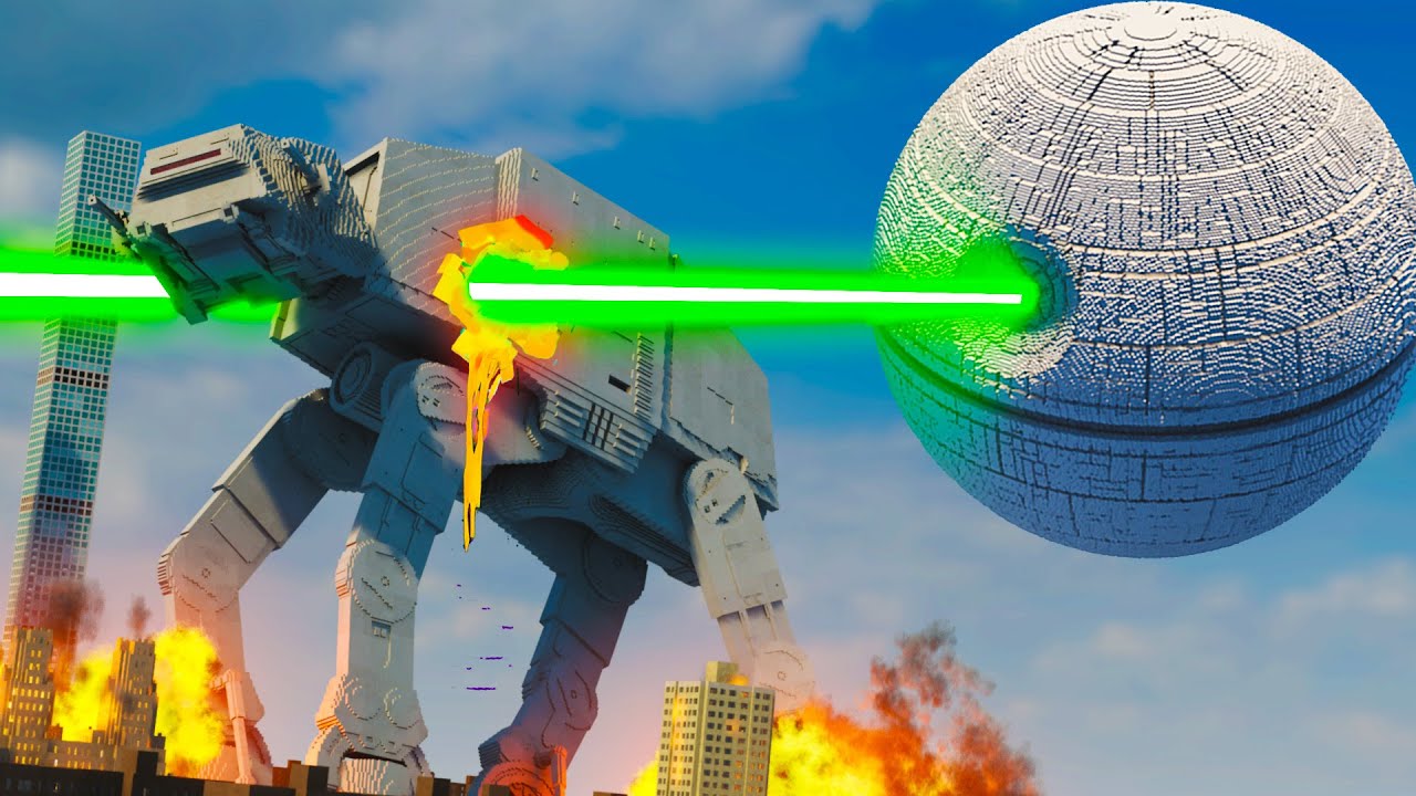 Realistic AT-AT Star Wars Destruction | Teardown