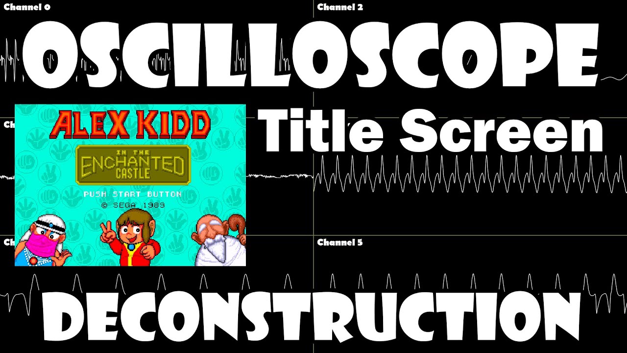 Alex Kidd in the Enchanted Castle (Genesis) - Title Screen - Oscilloscope Deconstruction