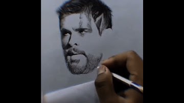 Thor pencil sketch || #shorts #youtubeshorts #artwork #art #drawing @ChrisHemsworthIndia
