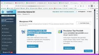 Cara Klaim/Aktifasi Kembali Dosen pada Manajemen PTK SISTER versi Cloud | POV Admin Perguruan Tinggi