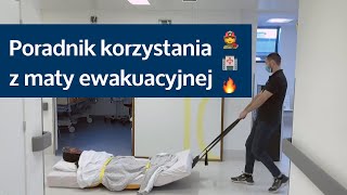 Poradnik korzystania z maty ewakuacyjnej dla Szpitala Uniwersyteckiego w Brukseli 🇧🇪 🏥