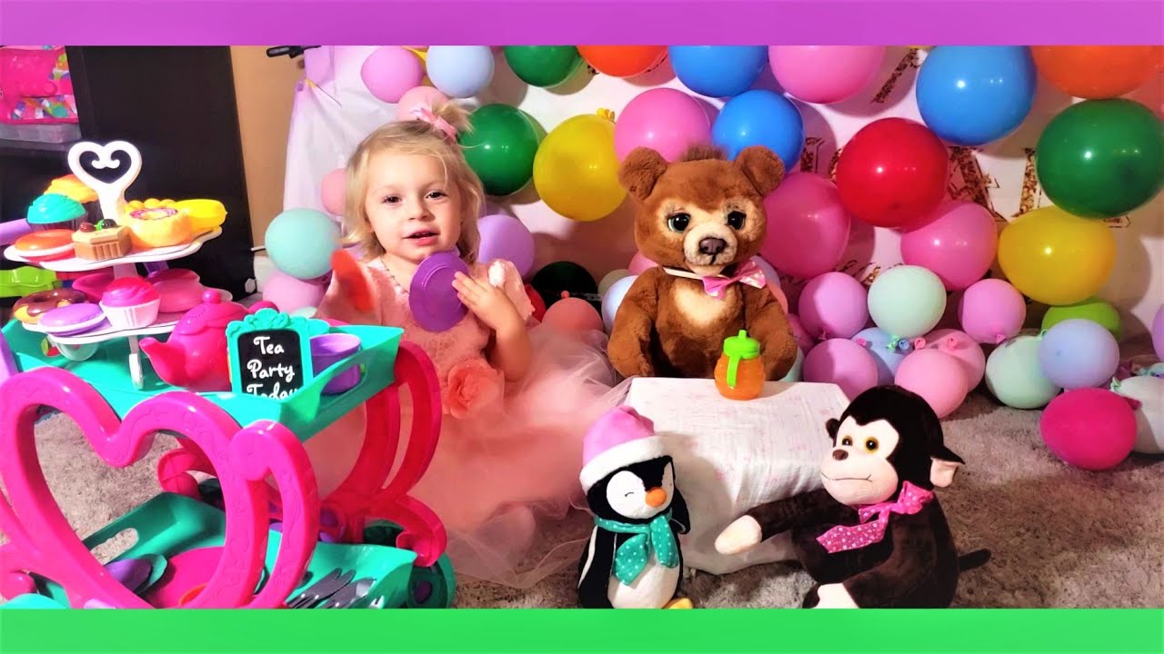 Делаем чайную вечеринку для игрушек Интерактивный мишка Кабби Cubby the ...
