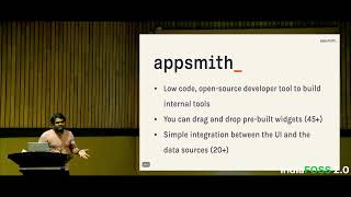 Low-Code + Open Source = Appsmith | Pranav Kanade | IndiaFOSS 2.0 | FOSS United