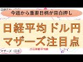 5月20日、今週から重要日柄が目白押しの日経平均、マザーズ、ドル円 4年サイクルボトムで4年に一度の買い場となった中小型株の一部は利益確定を検討していく ゴールドマンの先物買いとアムロのプット売り