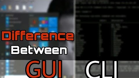 ||Difference between CLI AND GUI - os||command line interface - graphical user interface ||