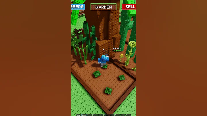 Hidding và cây dừa khổng lồ Grow A Garden